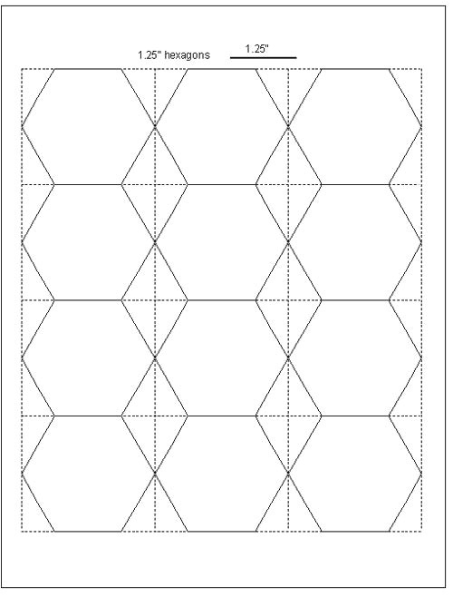 Free English Paper Piecing Hexagon Templates Tips for Cutting Hexagon Templates Geta 39 S Quilting Studio