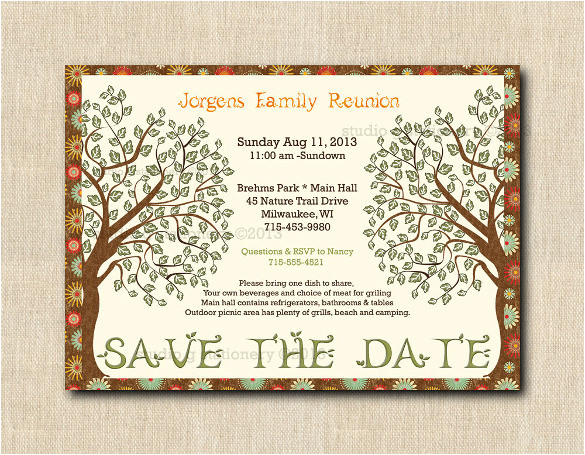 family reunion invitation template