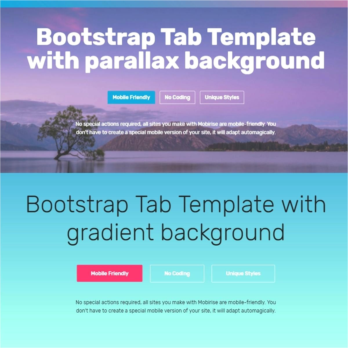 parallax scrolling template