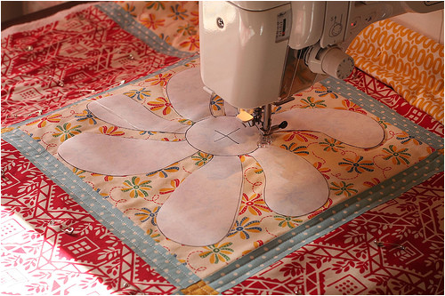 Free Motion Quilting with Freezer Paper Template Free Motion Quilting with A Freezer Paper Template Flickr