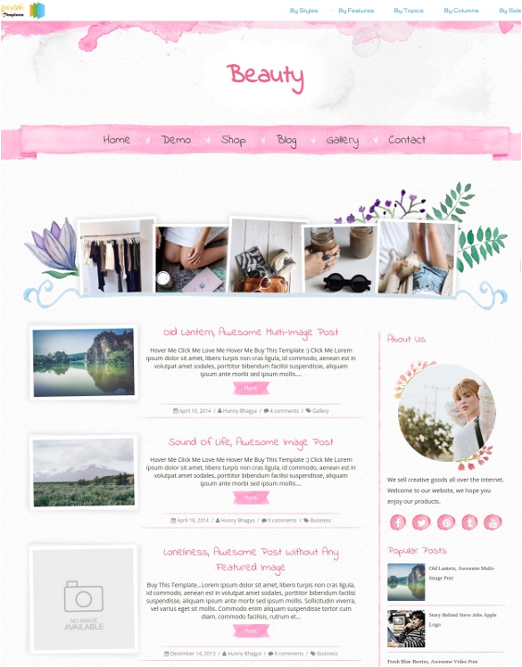 photography blog template