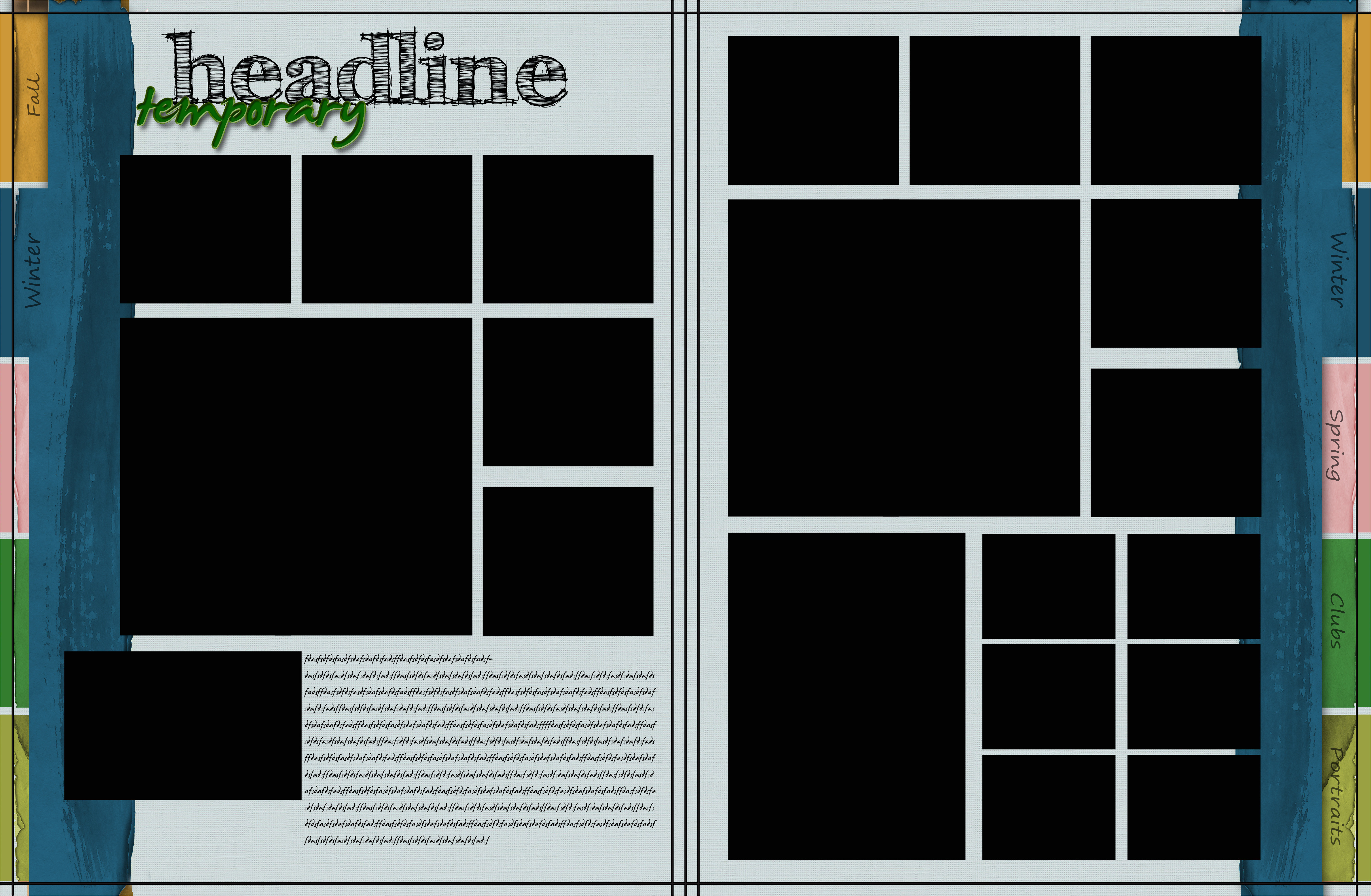 yearbook template