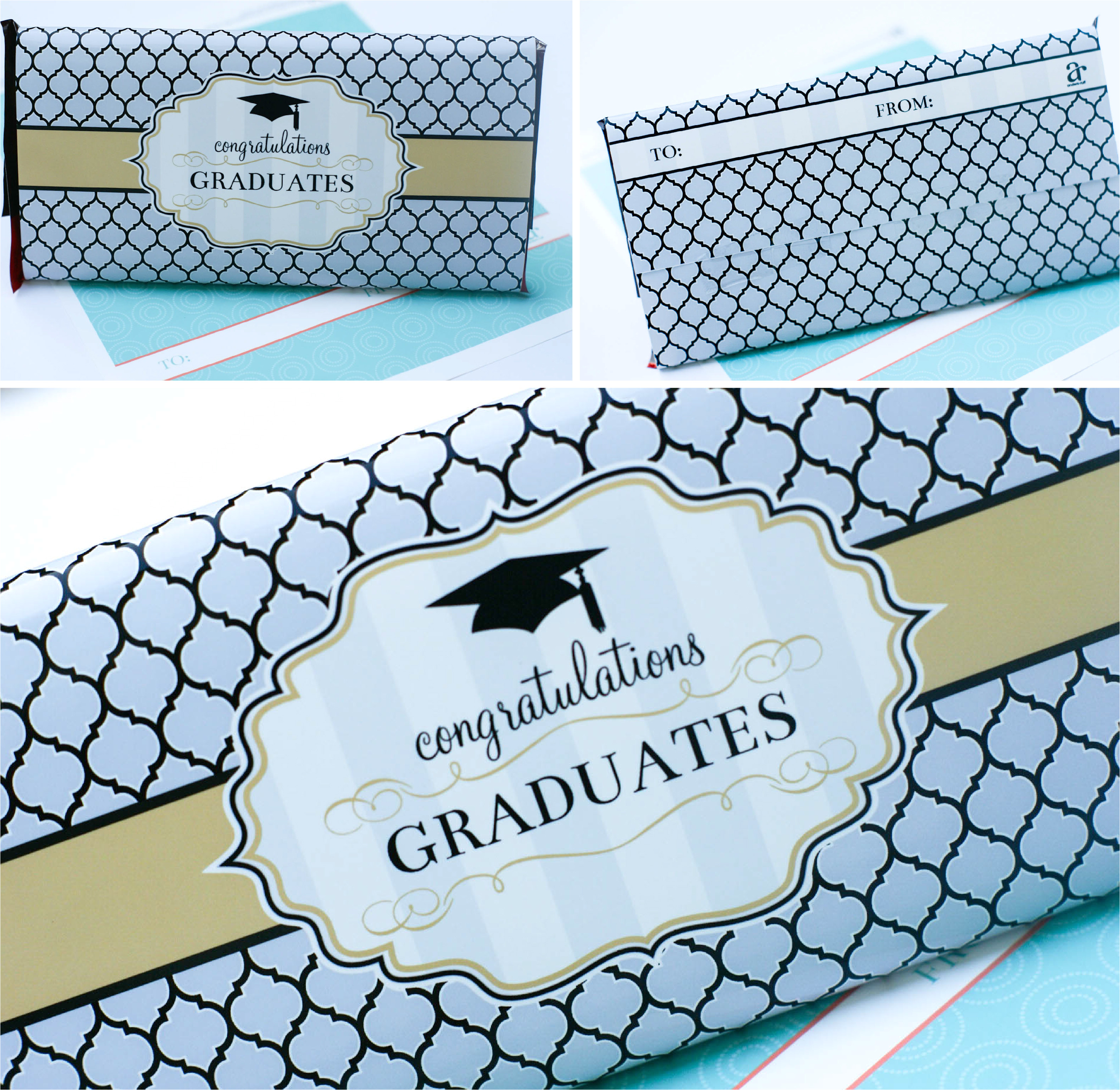 ruff draft free printable graduation giant chocolate bar wrap