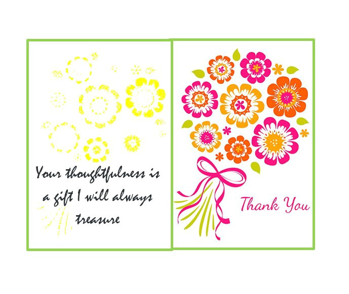 Free Printable Wedding Thank You Cards Templates 30 Free Printable Thank You Card Templates Wedding