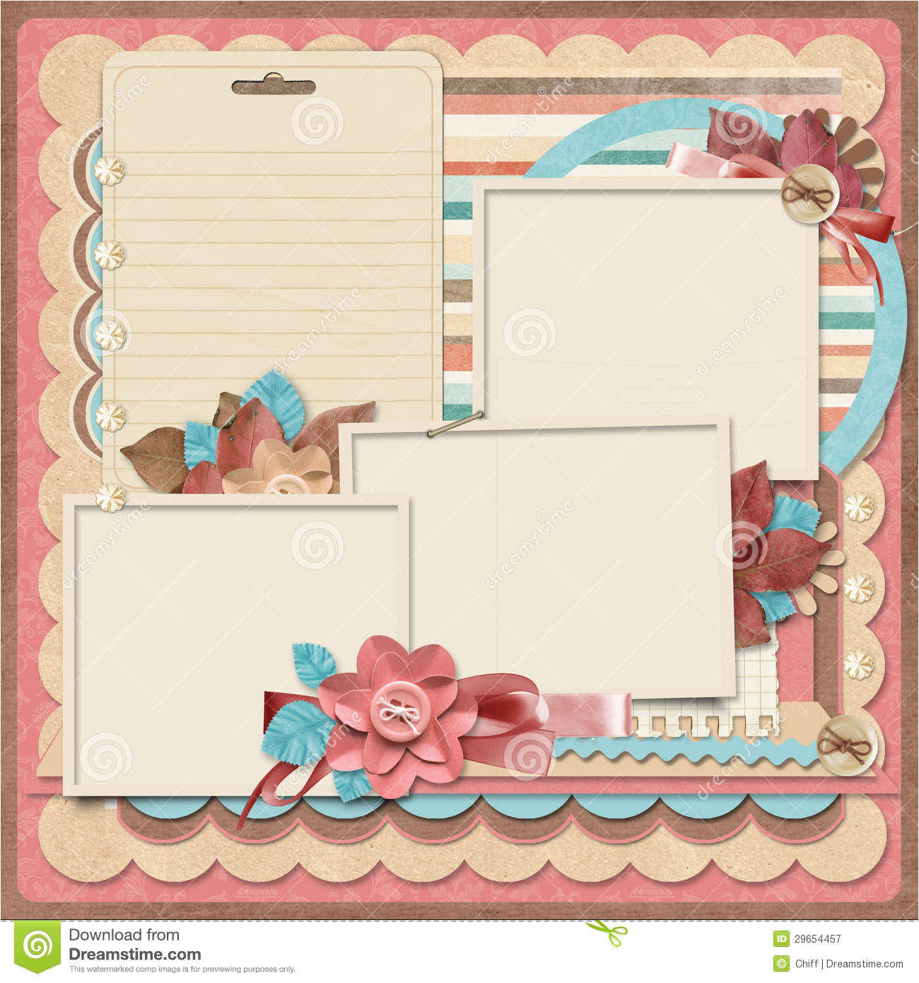 Free Scrapbooking Templates to Download Retro Family Album 365 Project Scrapbooking Templates