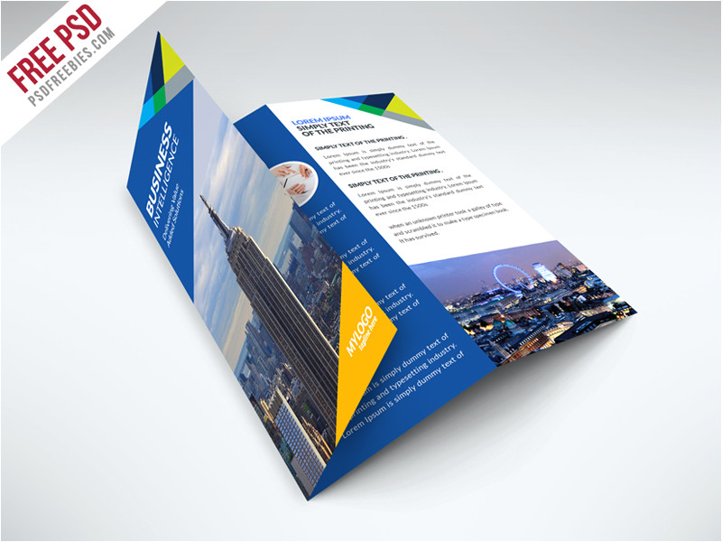 free business trifold brochure psd template 513744