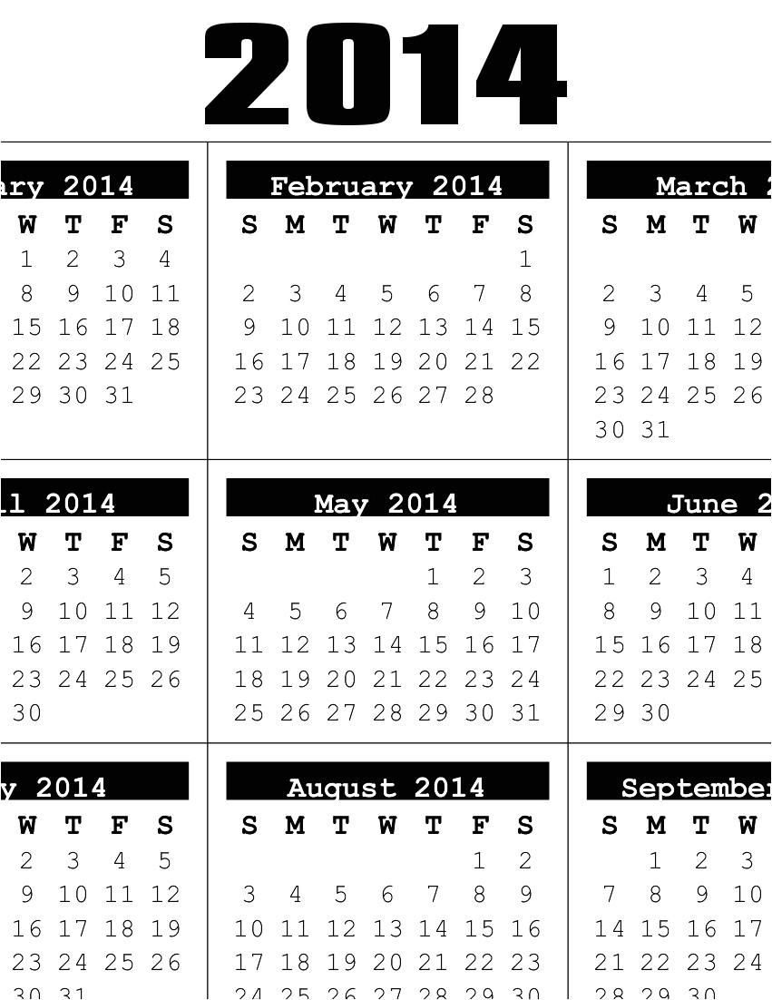 calendarlabs free printable 2014 calendar holiday