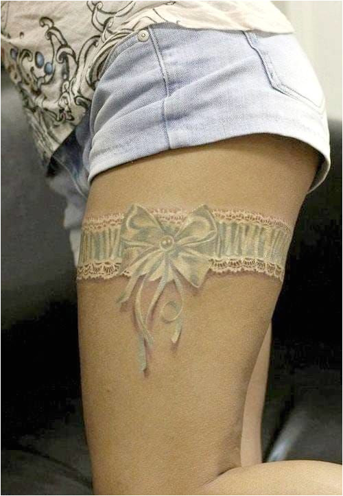 lace garter tattoos