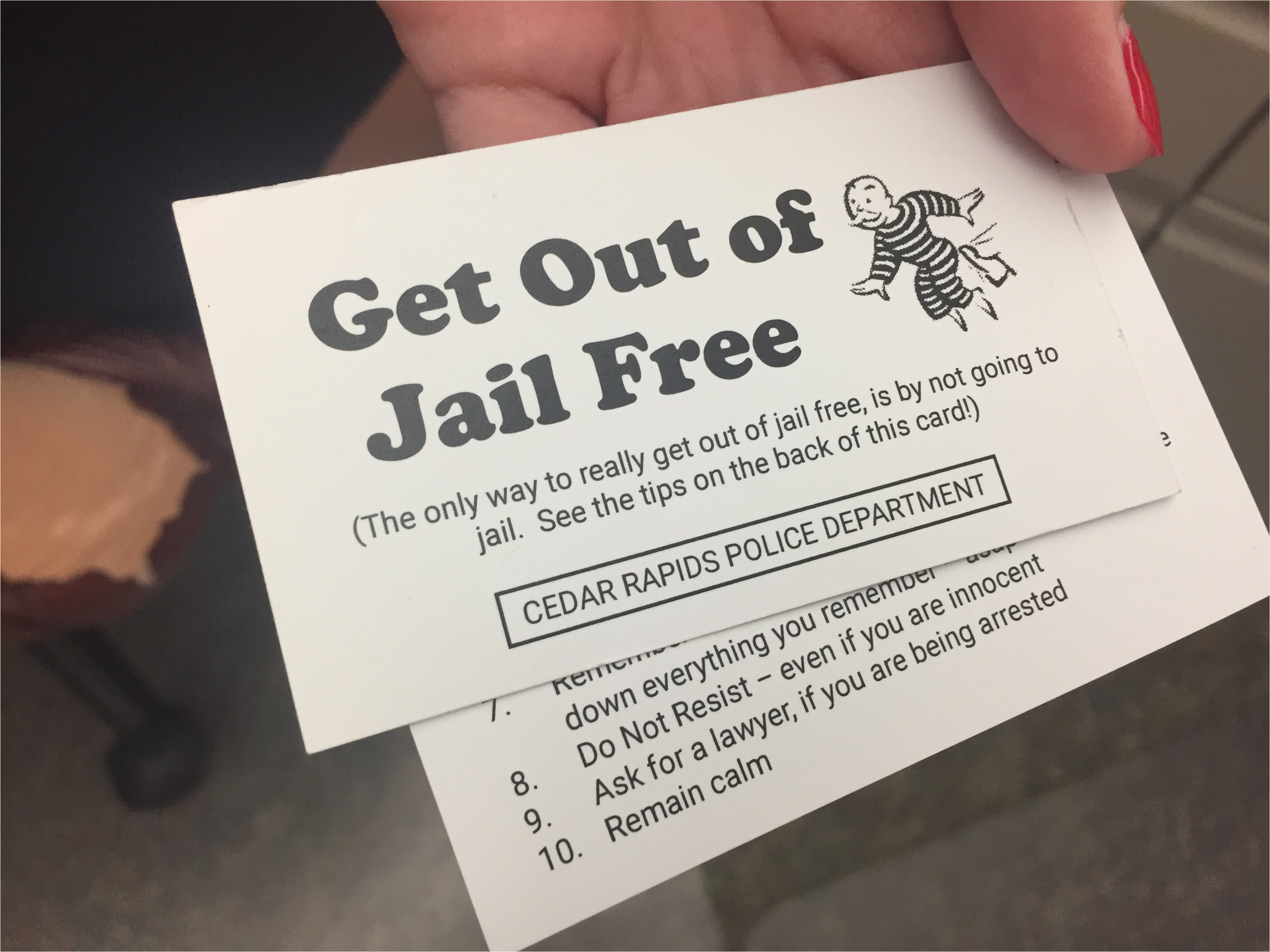 Get Out Of Jail Free Card Template Williamson ga us