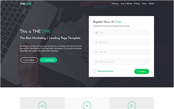 Getbootstrap Com Templates Best the E Landing Page Template Getbootstrap Com
