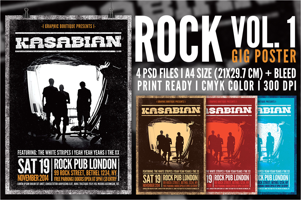 68938 rock gig poster vol 1