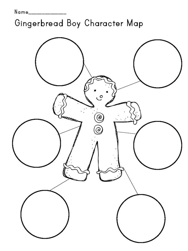 coloring pages of gingerbread man story