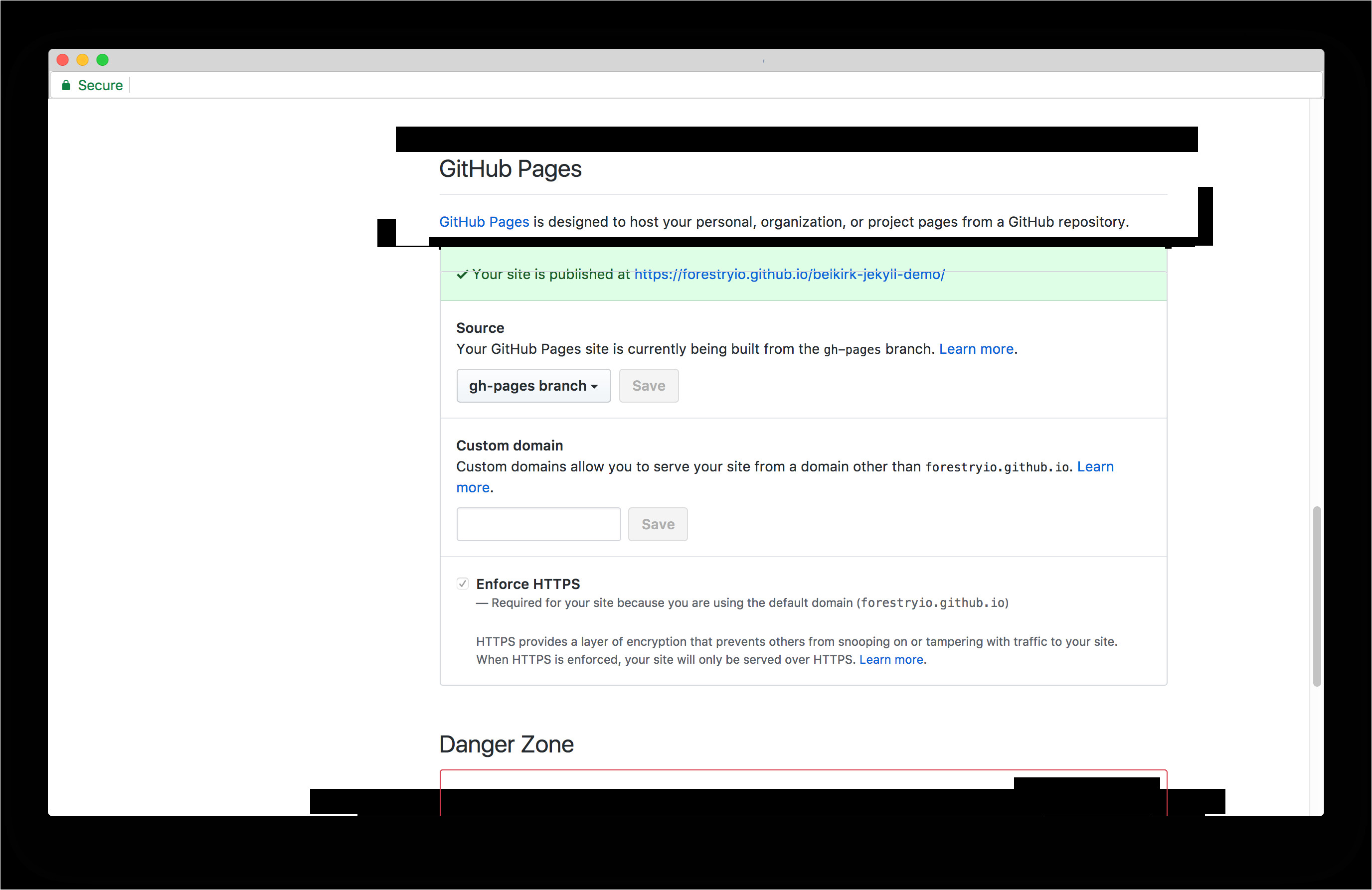 github pages templates