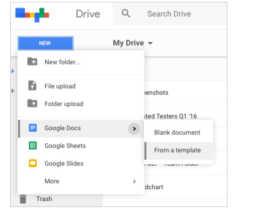 creating files templates now easier google drive