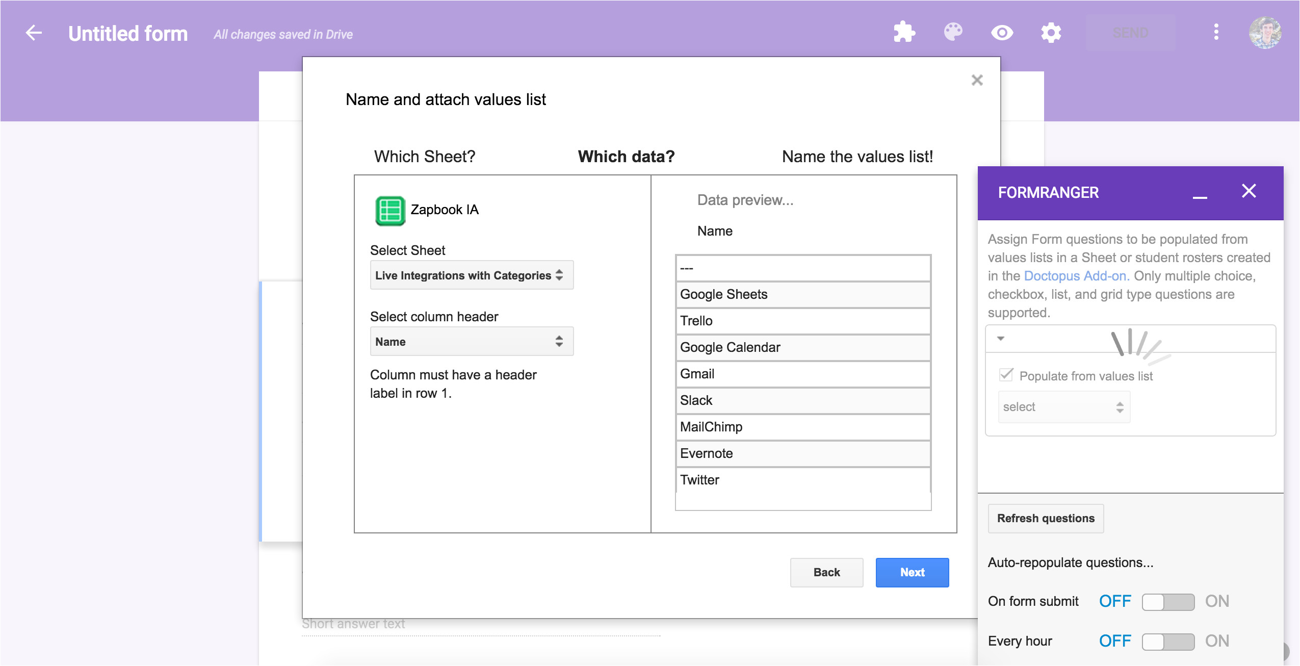 google forms templates 2