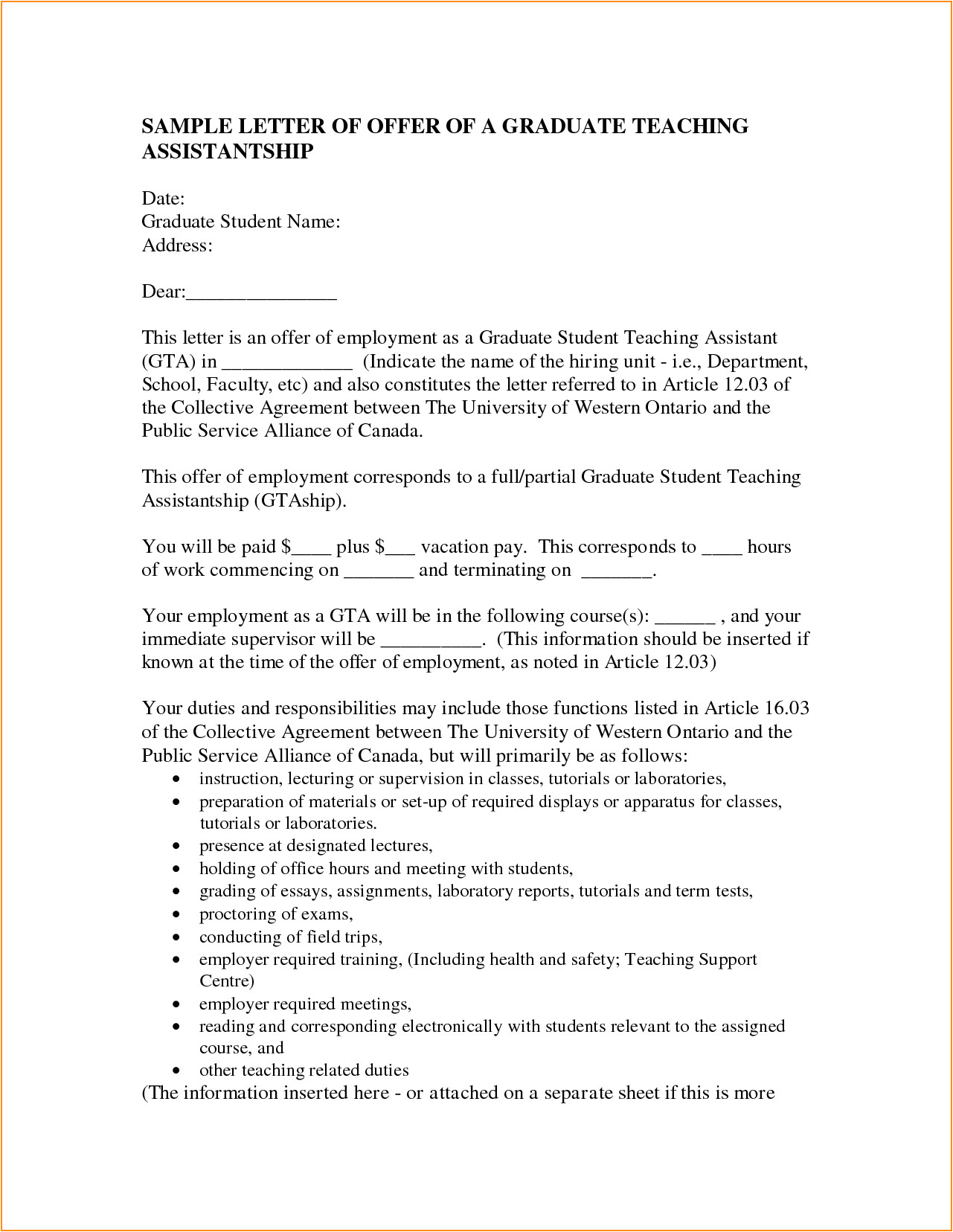 11 graduate assistantship cover letter