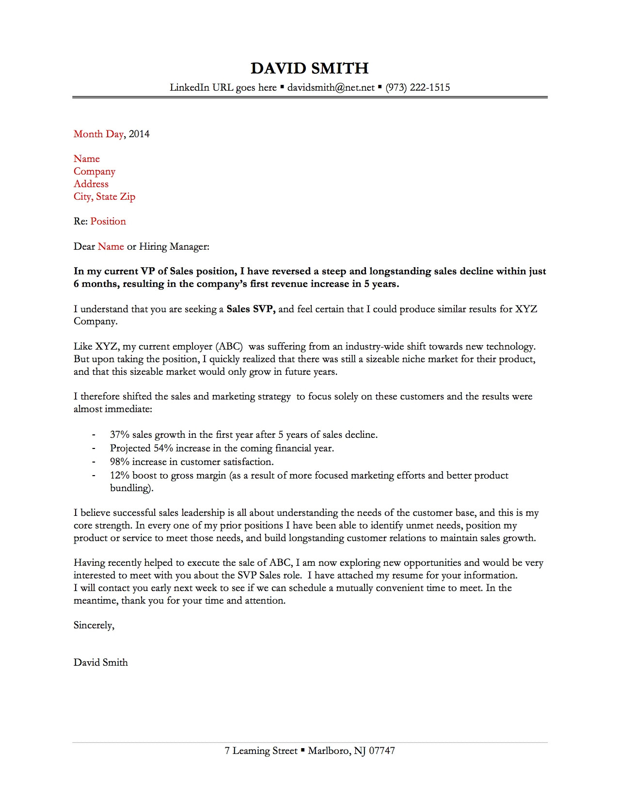 two great cover letter examples