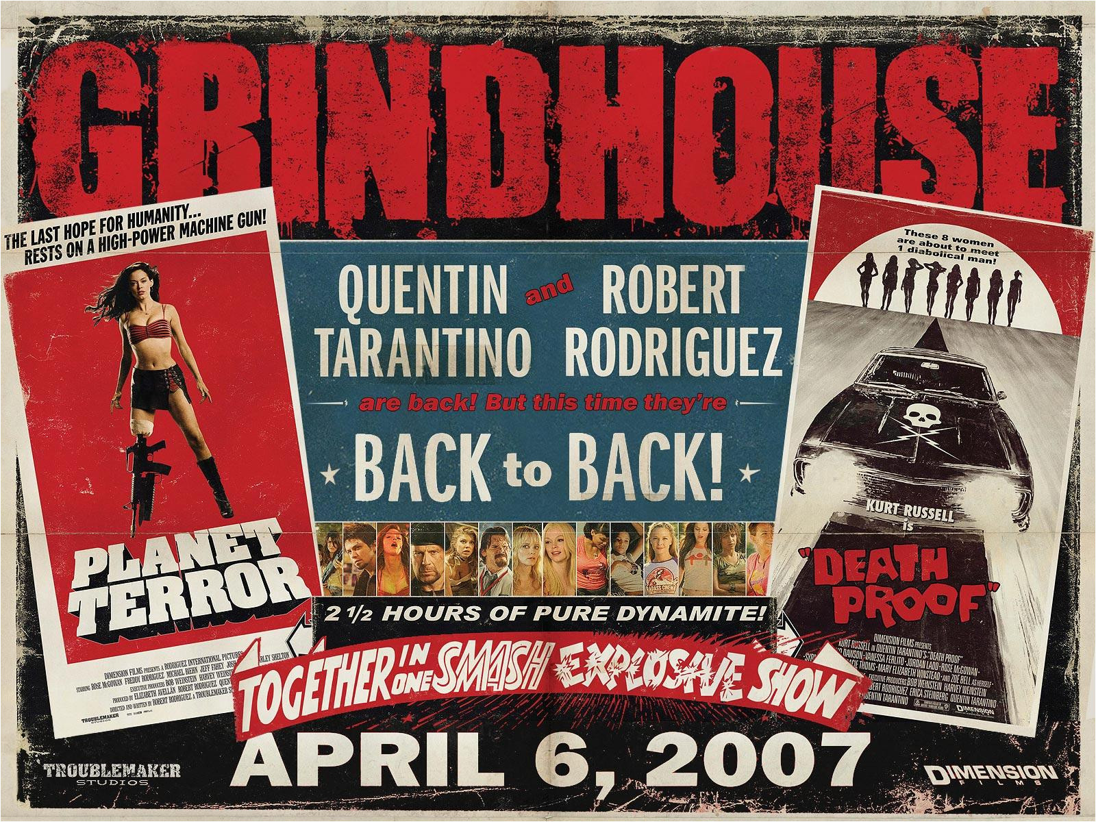 Grindhouse Poster Template Grindhouse Planet Terror Death Proof Movie Poster