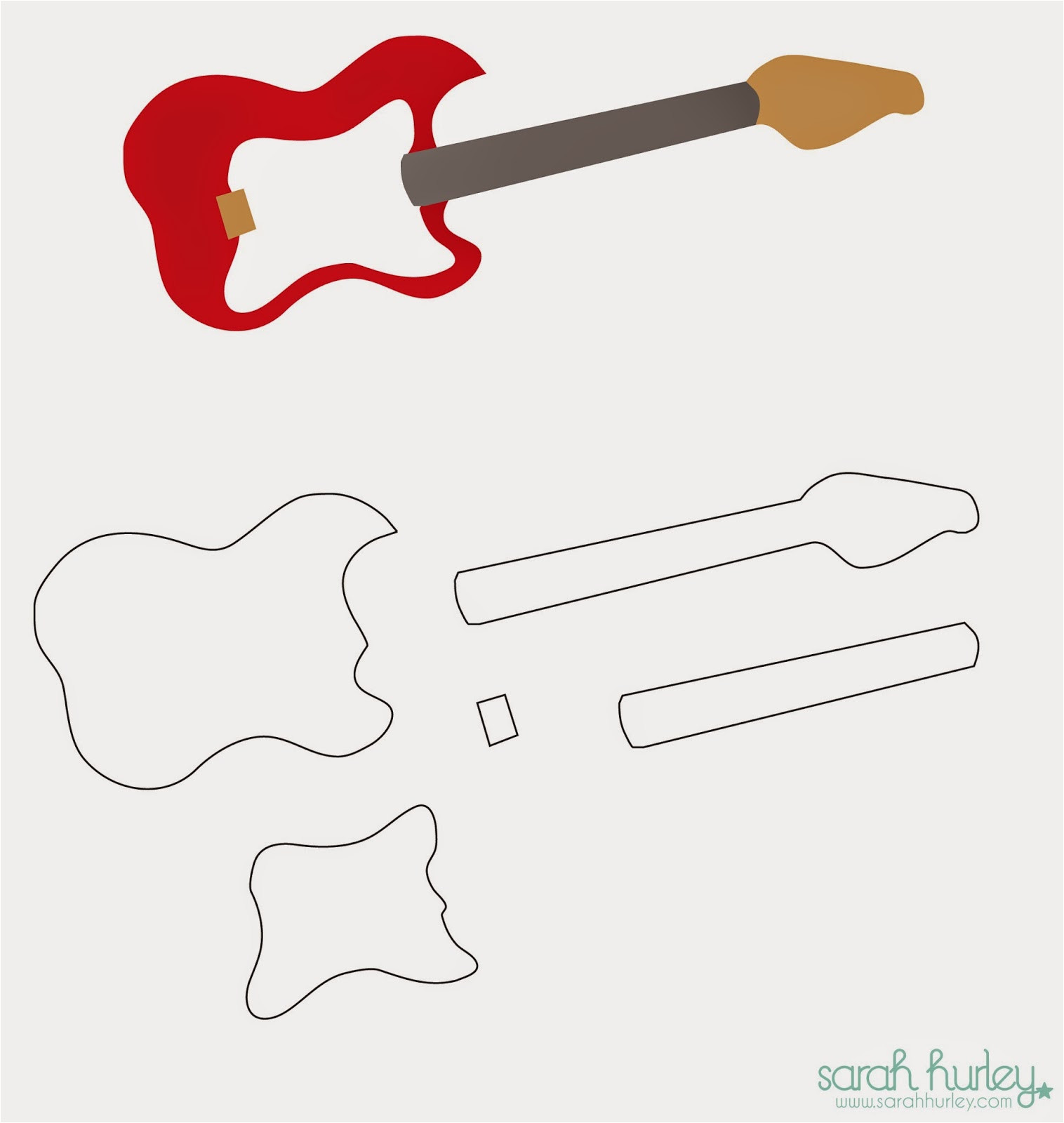 Guitar Templates Uk 1 Guitar Templates Uk Sarah Hurley Blog You Rock Card Guitar Template