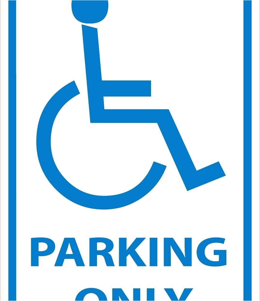 reserved parking signs template