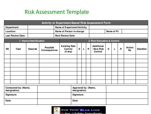 hazard risk register template new event risk management template free 40 risk assessment examples