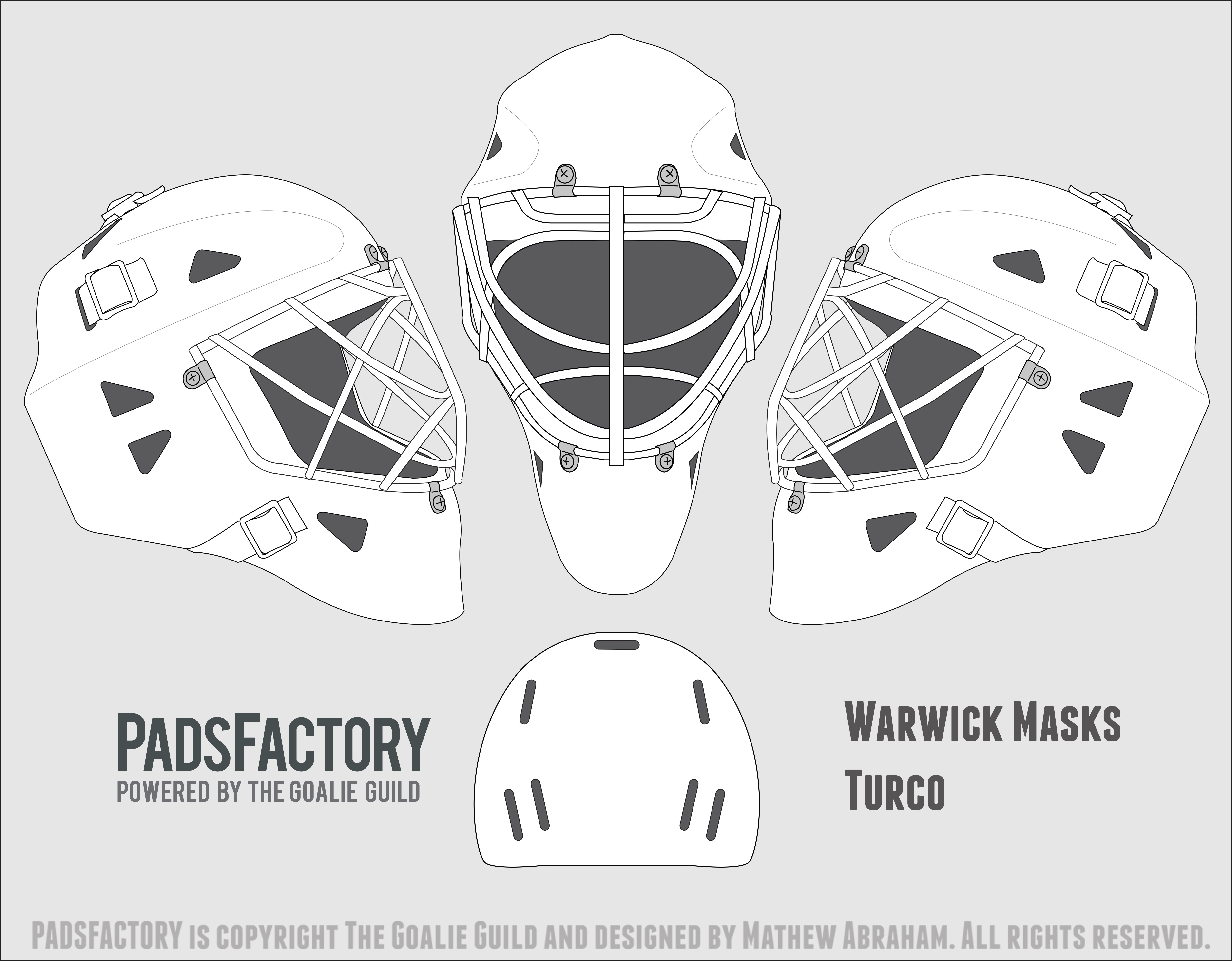Hockey Goalie Mask Template Mask Templates the Goalie Archive