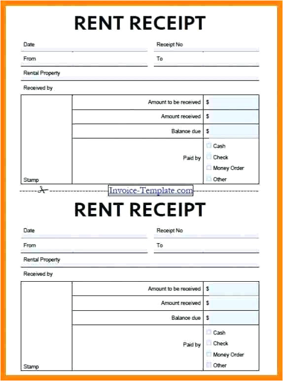 house rent receipt template uk