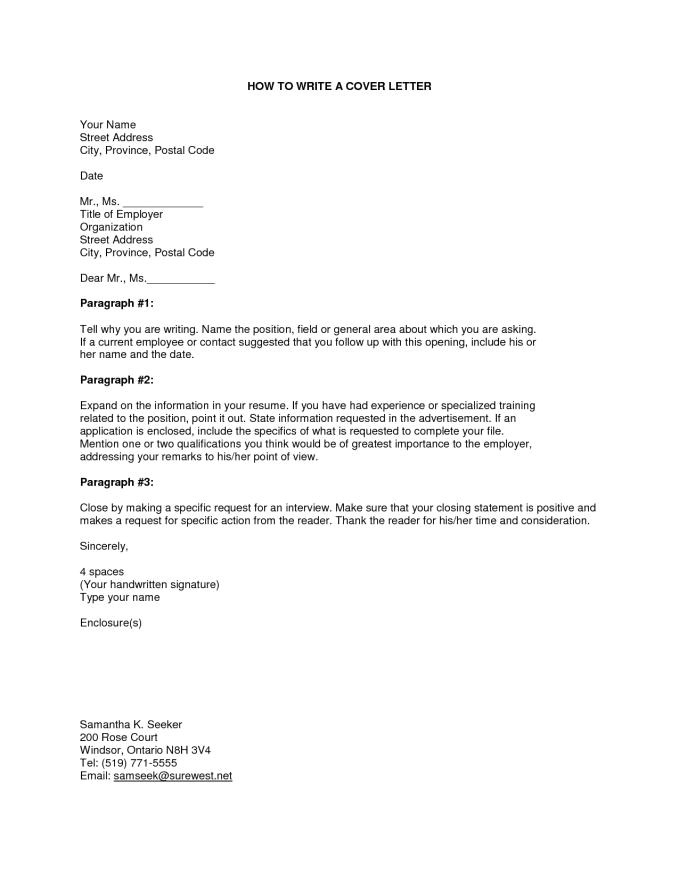 How Do U Write A Cover Letter for A Job How to Write Cover Letter Resume Badak