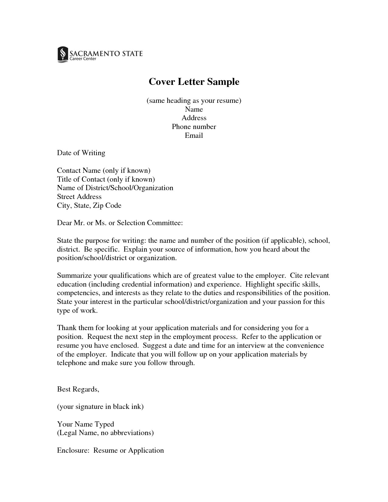 how to address a cover letter without contact information