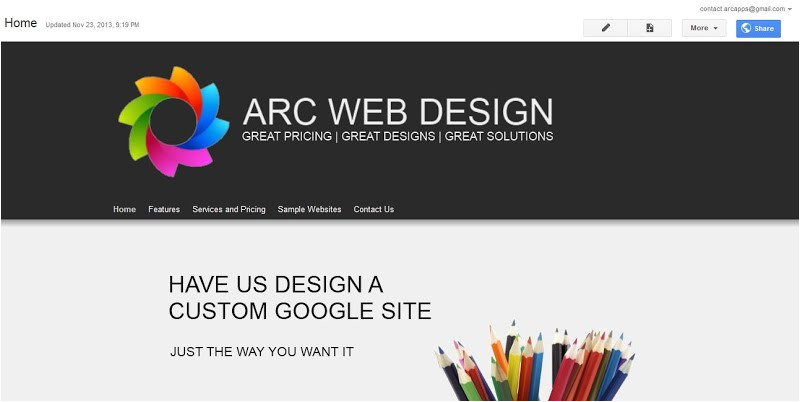How to Change Template On Google Sites 1 How to Change Template On Google Sites Change the Banner Arc Templates Google Sites Templates