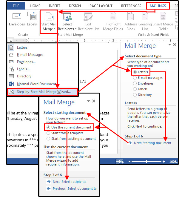 mail merge master class how to merge your excel contact database with custom letters in word