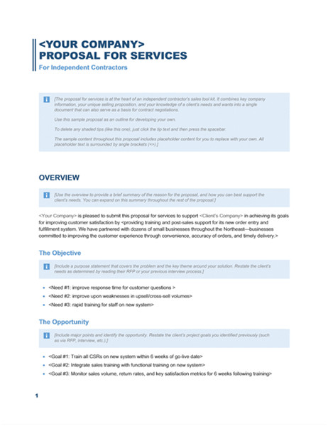 services proposal business blue design tm02911896