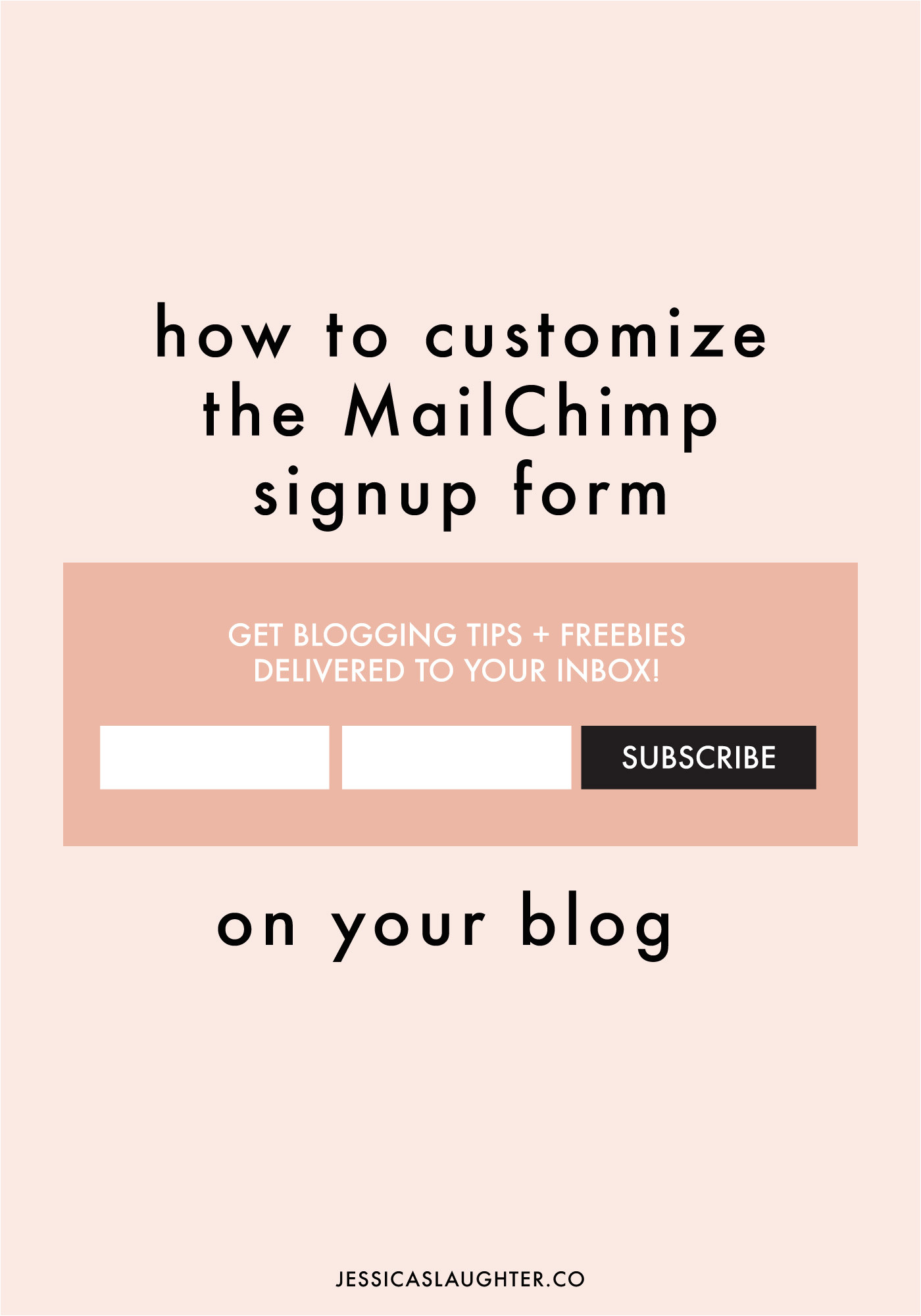how to customize the mailchimp signup form on your blog