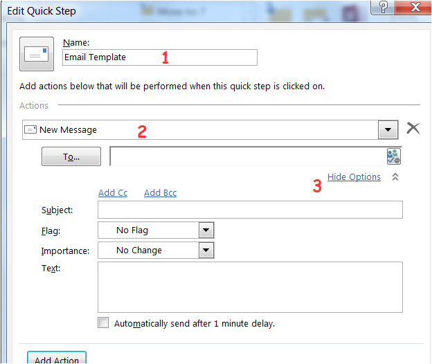 the fastest way to create email templates in outlook 2010 and 2013