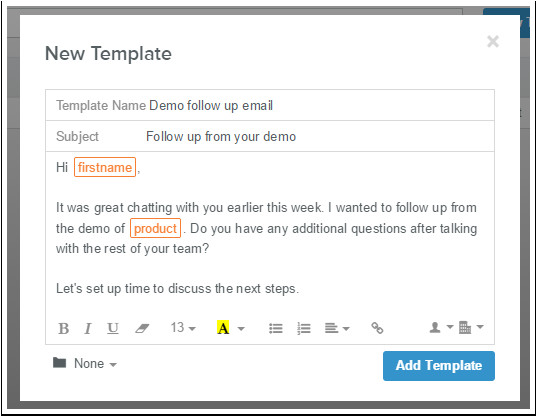 how do i create an email template in hubspot sales