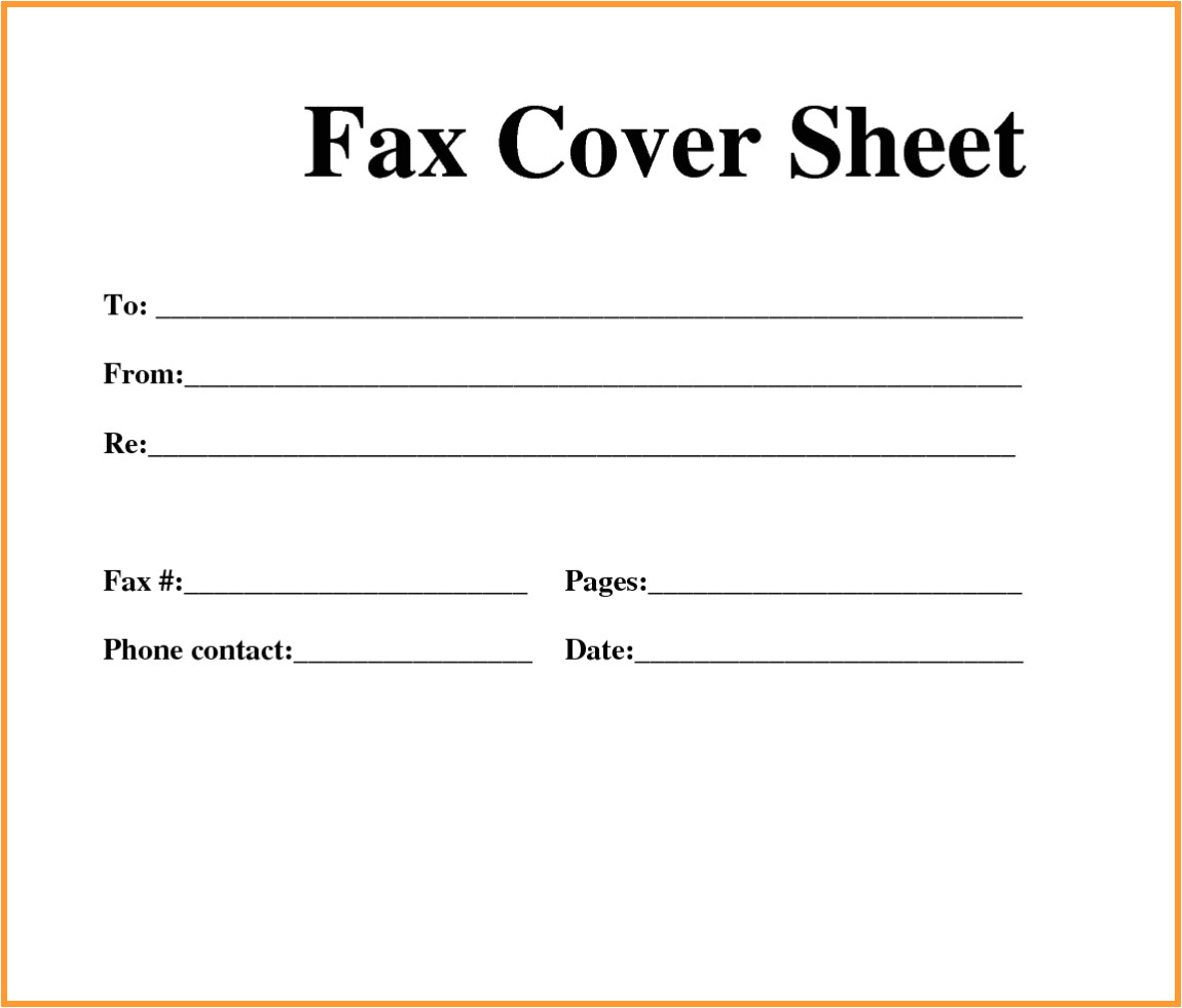 free printable fax cover sheet template pdf word