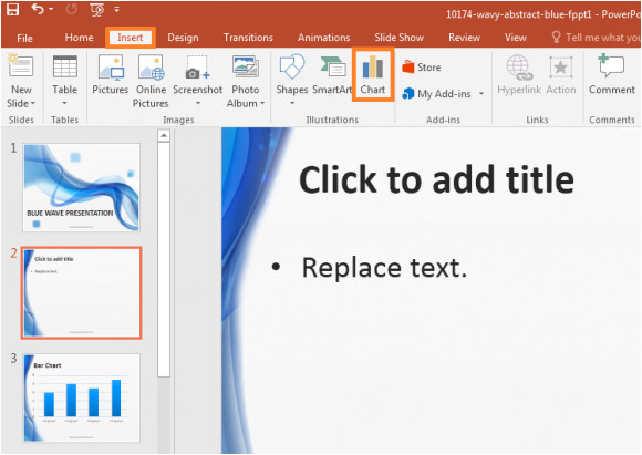 how to use new chart types in powerpoint 2016
