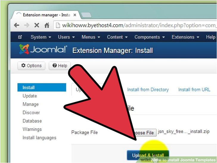 How to Install Template In Joomla How to Install Joomla Templates 7 Steps with Pictures