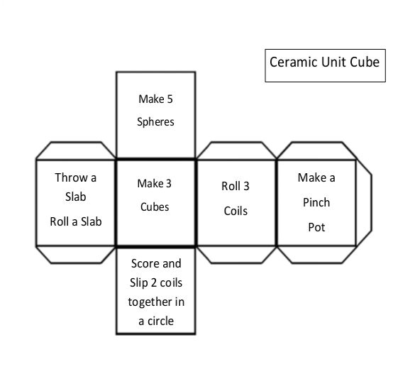 sample paper cube