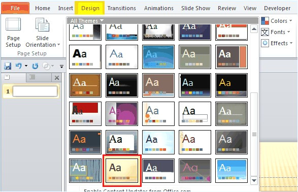 how to make a poster on powerpoint 2010