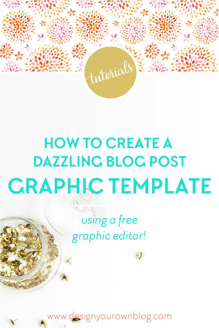 tutorial how to create a blog post graphic template