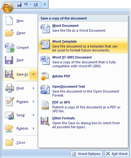 msword sect8 03 saving word documents as a template