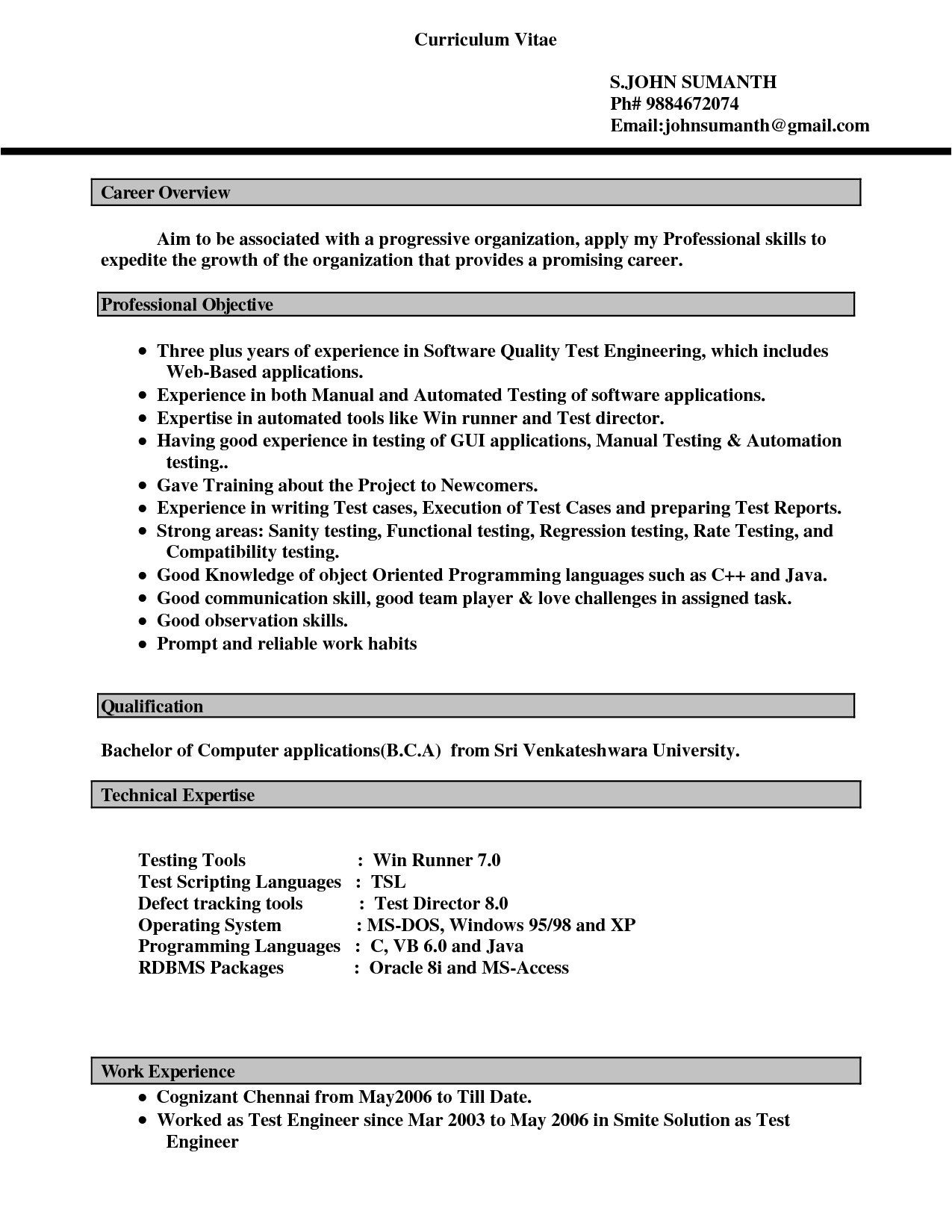resume templates for word 2010