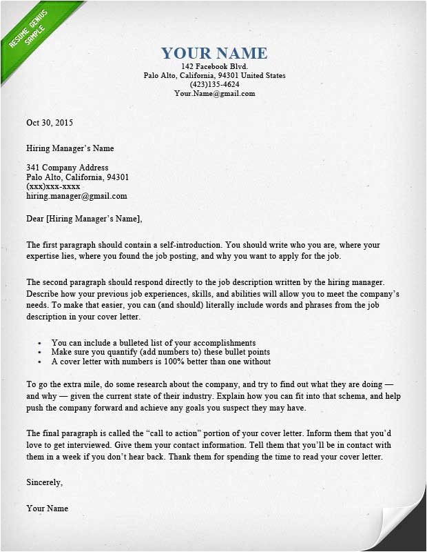 cover letter design library