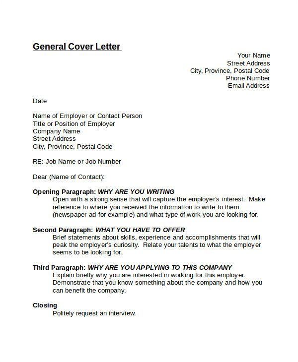 How to Write A Cover Letter for A Specific Job Nice Sample Generic Cover Letter Letter format Writing
