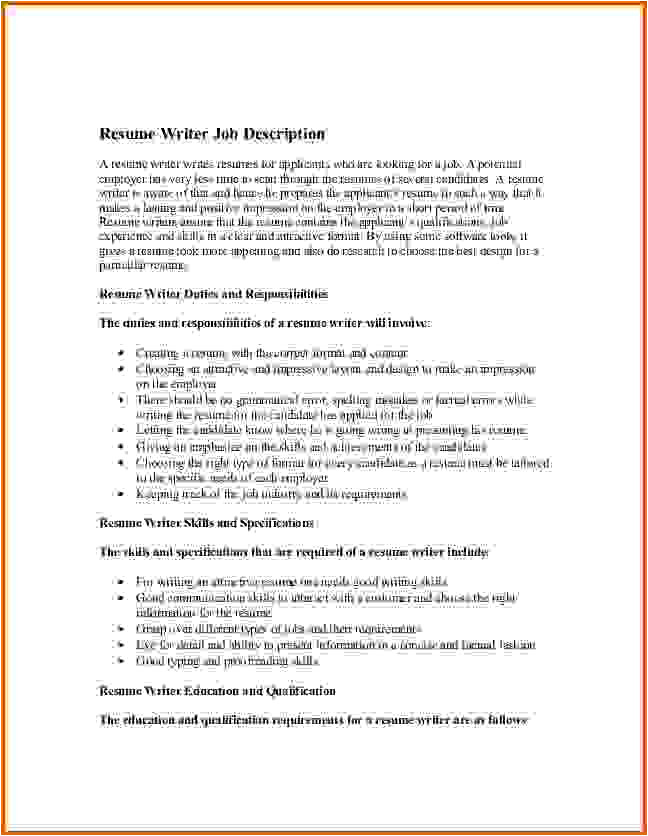 10 how to write job description on resume