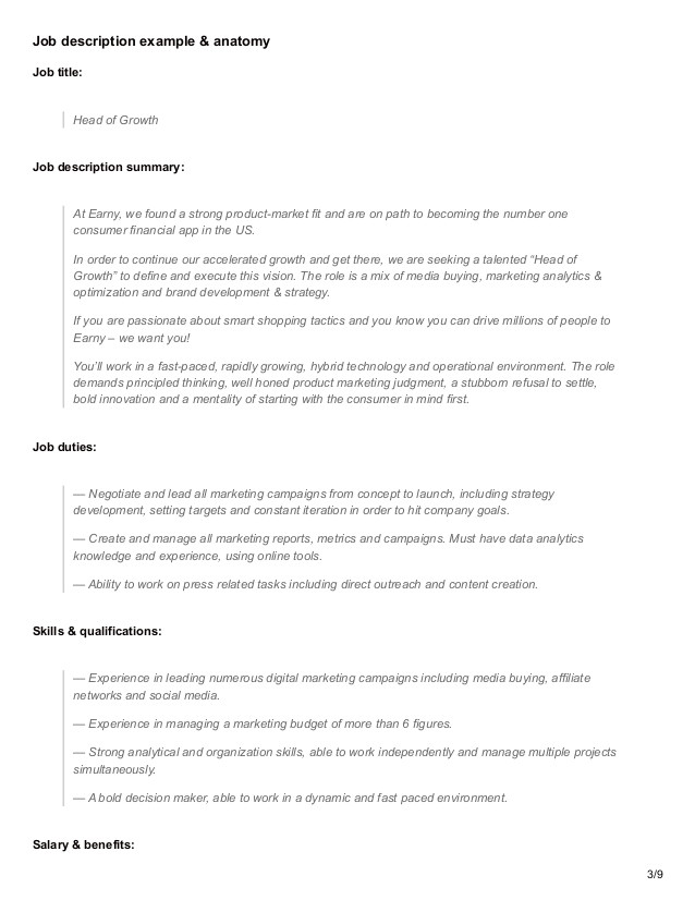 how to write a brilliant job description 2 templates 12 examples
