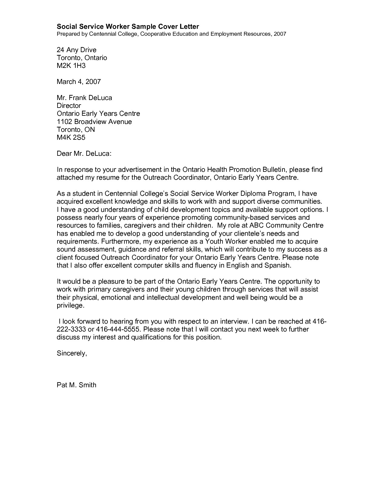 How to Write A social Work Cover Letter social Work Cover Letter Sample Sample Cover Letters
