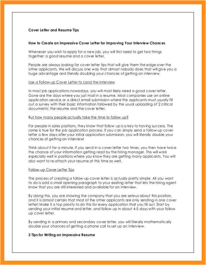 How to Write An Impressive Cv and Cover Letter Impressive Cover Letter Sample Memo Example