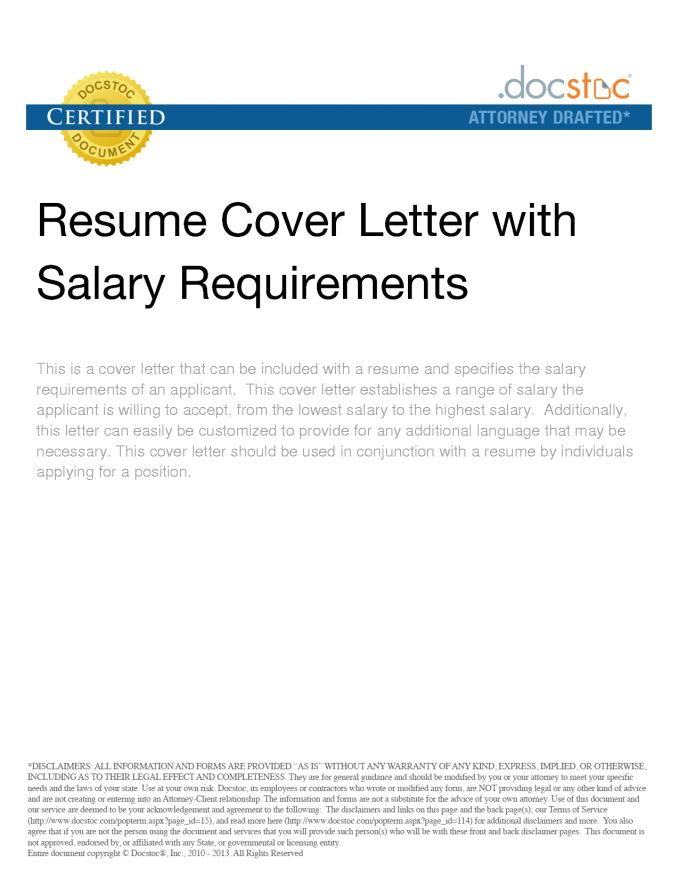 including salary expectations in cover letter williamson ga us salary expectation cover letter